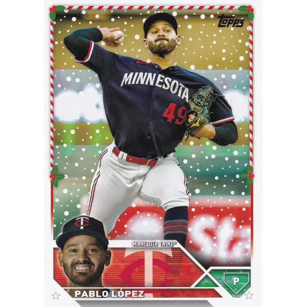 2023 Topps Holiday Pablo LÃ³pez H184 Minnesota Twins